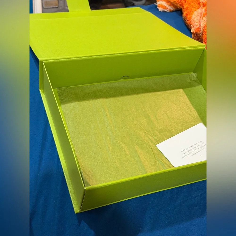 Lime Green Large Gift Box with Card